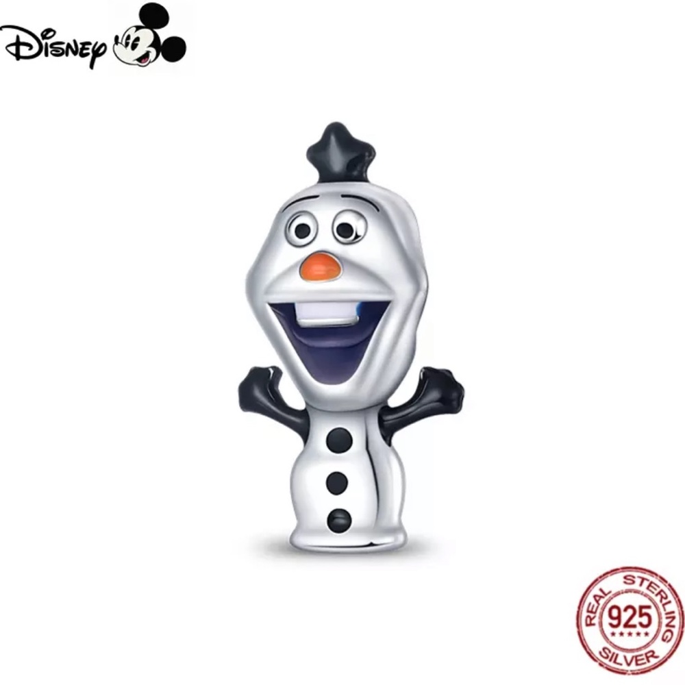 New Sterling Silver 925 Frozen’s Olaf bracelet charm